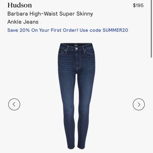 Hudson “Barbara” high-waist skinny jeans